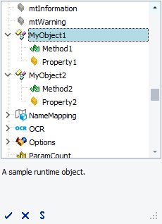 MyObject1 and MyObject2 do not have namespaces