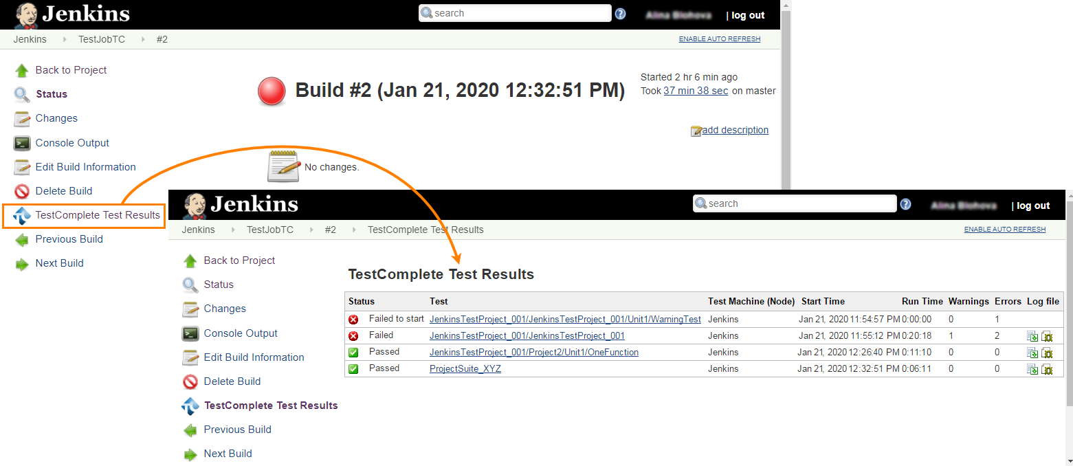 TestComplete test results in Jenkins TestComplete Jenkins integration: TestComplete test results in Jenkins