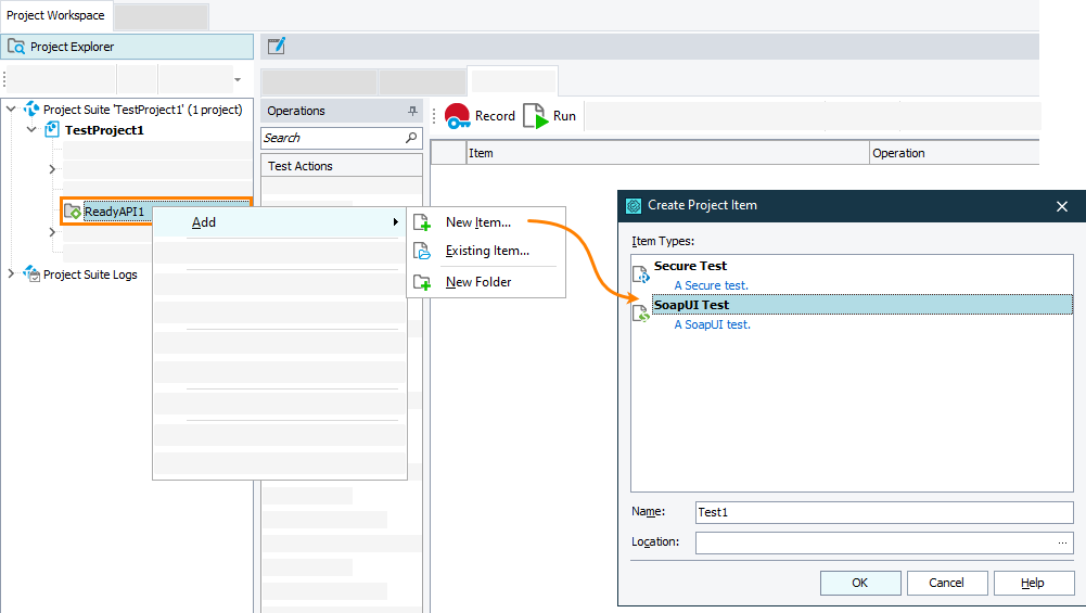 Adding API tests to a project Adding API tests to a project