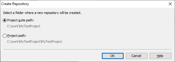 Creating a local repository Creating a local repository