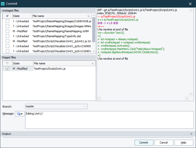 Commit Dialog (Git Plugin) Commit Dialog (Git Plugin)