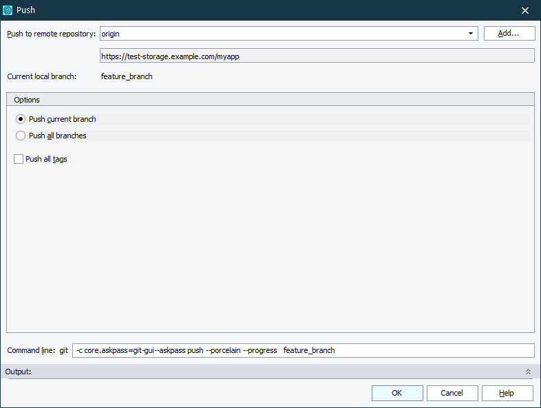 Push Dialog (Git Plugin) Push Dialog (Git Plugin)