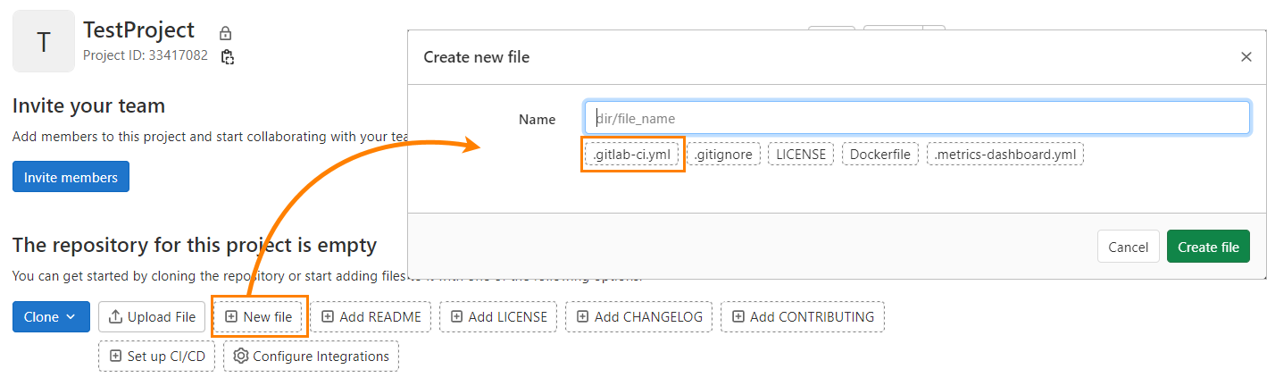 Creating a YAML file Creating a YAML file