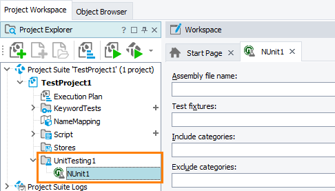 NUnit Item NUnit Item