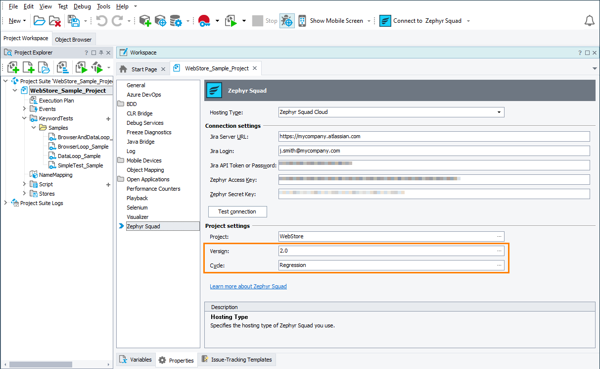 Specifying a Jira project’s release and test cycle to which test results will be published Specifying Jira project’s release and test cycle to which test results will be published
