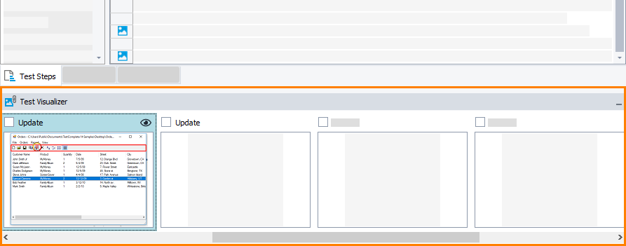 Getting Started With TestComplete (Desktop): Test Visualizer panel