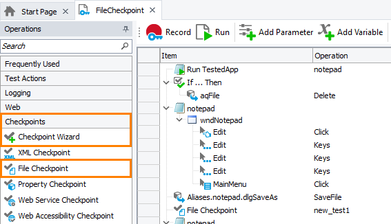 File Checkpoint: Adding file checkpoints to keyword tests