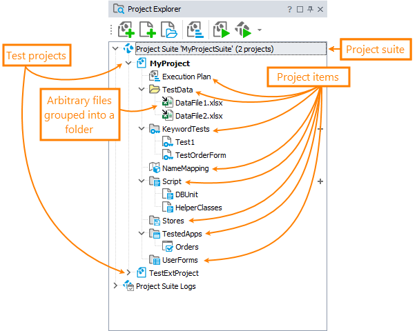 Project Explorer panel