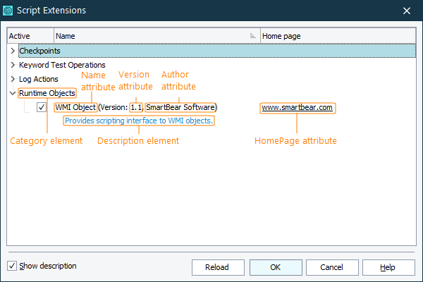 ScriptExtension Attributes