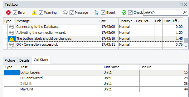 Call Stack Panel