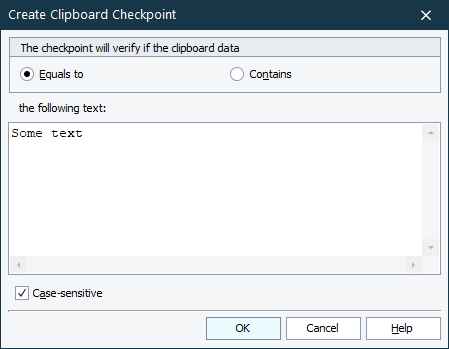 Specifying the baseline text and the comparison conditions