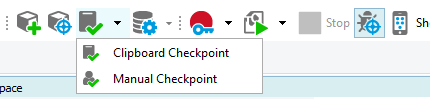 Clipboard Checkpoint on the Tools Toolbar