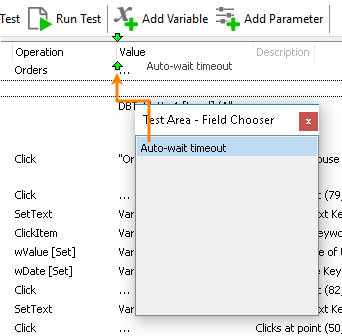 Adding Auto-wait timeout column to the Keyword Test editor