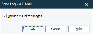 Send Log via Email dialog
