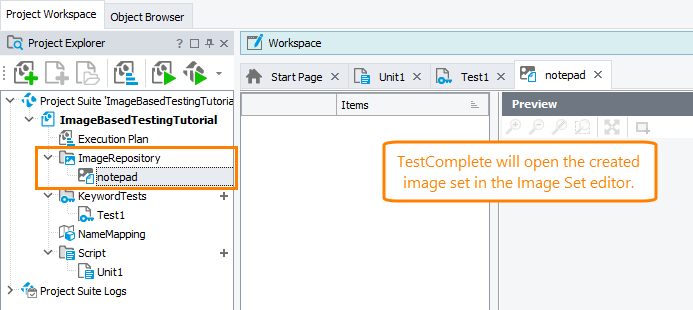 Image-Based Testing Tutorial: Image Set