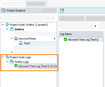 Getting Started With TestComplete (iOS): Logs In Project Explorer