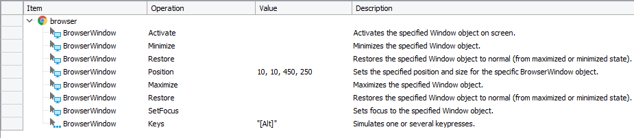 Simulating actions on a browser window Simulating actions on a browser window