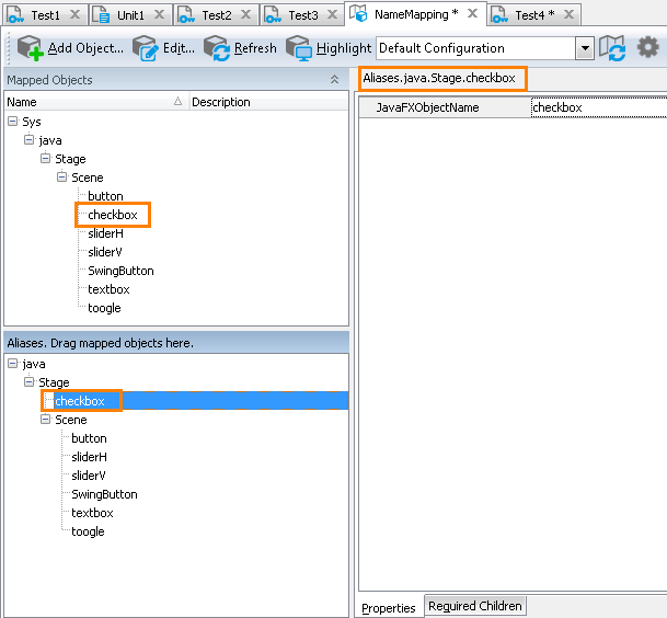 Sample Name Mapping for a JavaFX application Sample Name Mapping for a JavaFX application