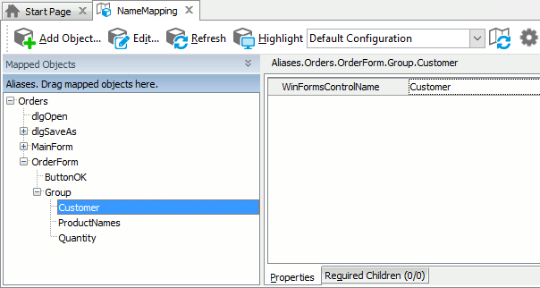 Sample Name Mapping for a .NET application Sample Name Mapping for a .NET application