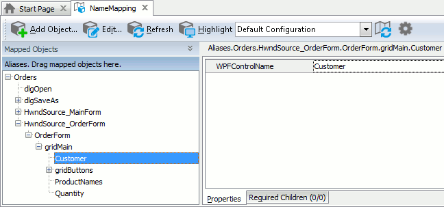 Sample Name Mapping for a WPF application Sample Name Mapping for a WPF application