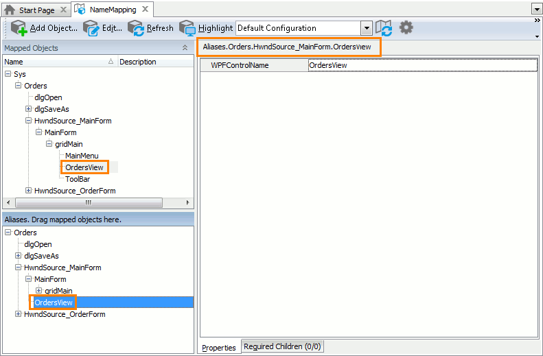 Sample Name Mapping for a WPF application Sample Name Mapping for a WPF application
