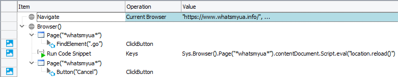 A keyword test that automates a form resubmission confirmation Keyword test that automates form resubmission confirmation