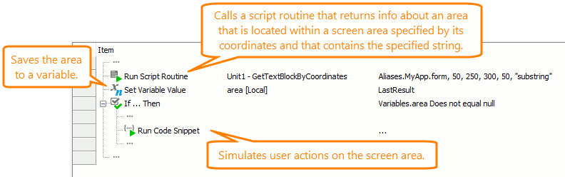 Get the screen area that contains the needed text Get a screen area that contains the needed text