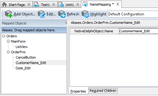 Sample Name Mapping for a Delphi application Sample Name Mapping for a Delphi application