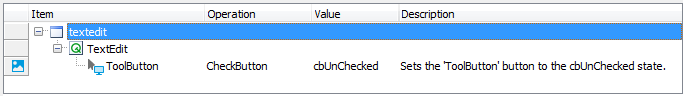 A keyword test operation over a Qt object addressed using its alias A keyword test operation over a Qt object addressed using its alias