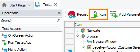 Running a recorded keyword test on a local computer Running a recorded keyword test on a local computer