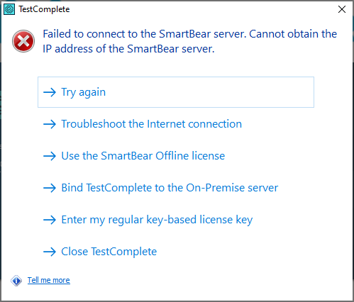 The 'Activate offline Fixed User license' command