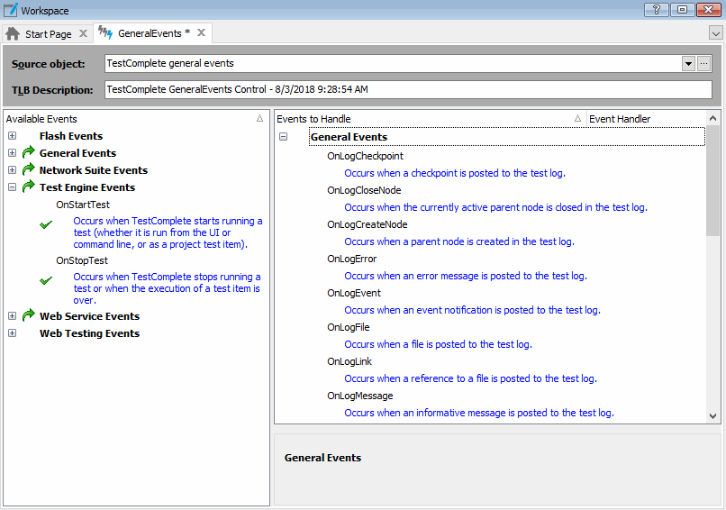Event Control Editor Event Control Editor