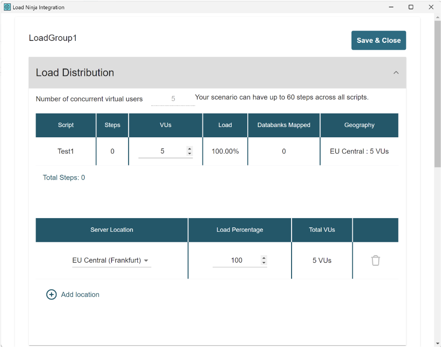 Adding Load Group Context menu for adding a load group