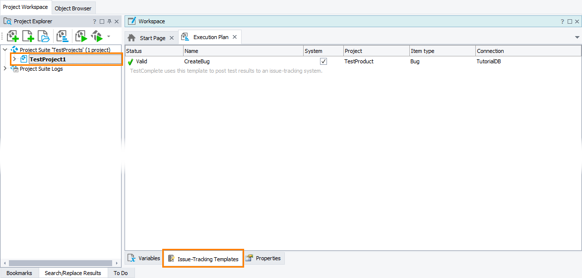 Project - Issue-Tracking Templates page Project - Issue-Tracking Templates page