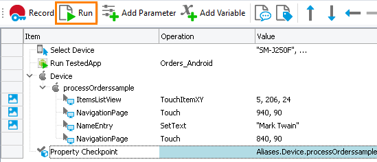 Testing Xamarin.Forms applications tutorial: Run the modified test Testing Xamarin.Forms applications tutorial: Run the modified test