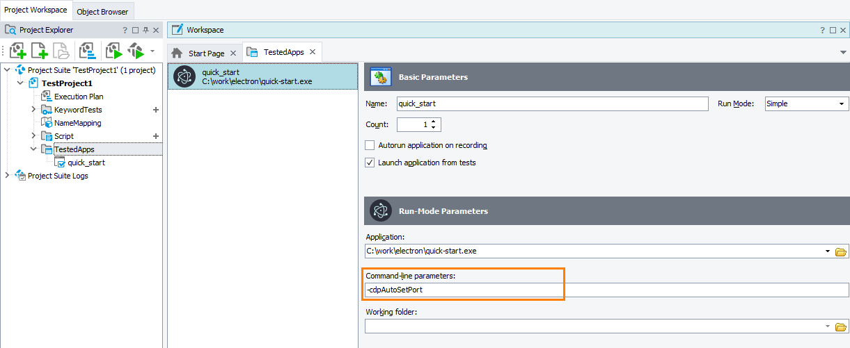 Testing Electron applications tutorial: Enabling the remote debugging port in the Electron application Testing Electron applications tutorial: Enabling the remote debugging port in the Electron application