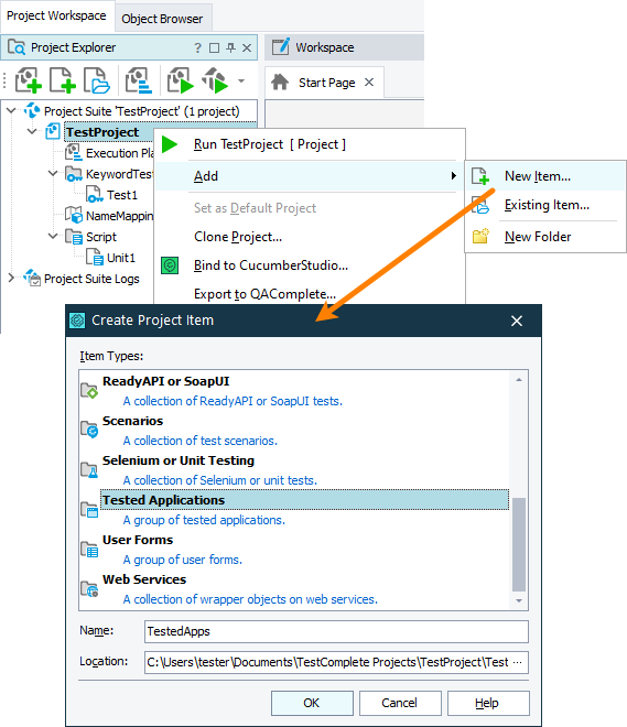 Testing Electron applications tutorial: Add the Tested Applications collection Testing Electron applications tutorial: Add the Tested Applications collection
