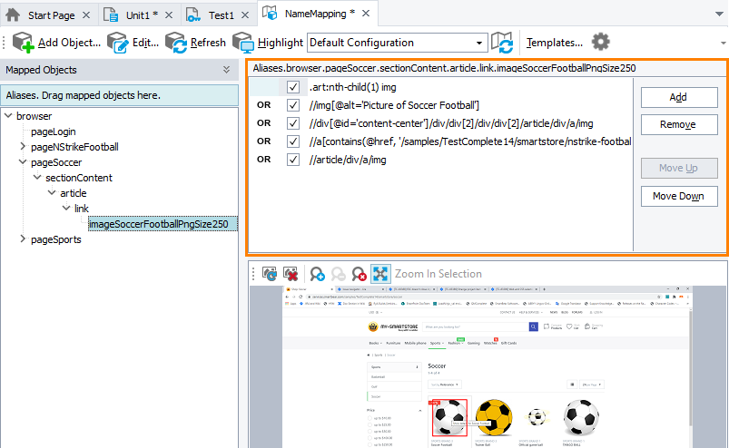 New Name Mapping criteria New Name Mapping criteria