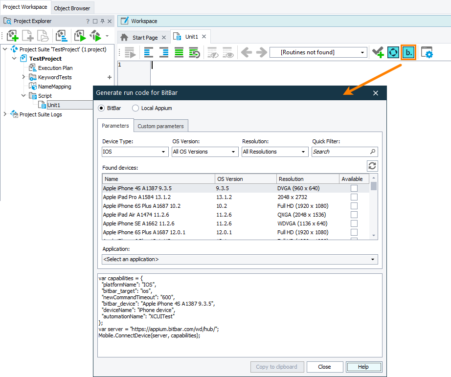 What's New in TestComplete 14.74 - Generating script code to connect to a mobile device cloud What's New in TestComplete 14.74 - Generating script code to connect to a mobile device cloud