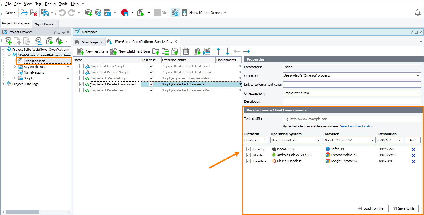 Orchestrating parallel test runs from Execution Plan in TestComplete What's New in TestComplete 14.74 - Orchestrating parallel test runs from Execution Plan in TestComplete