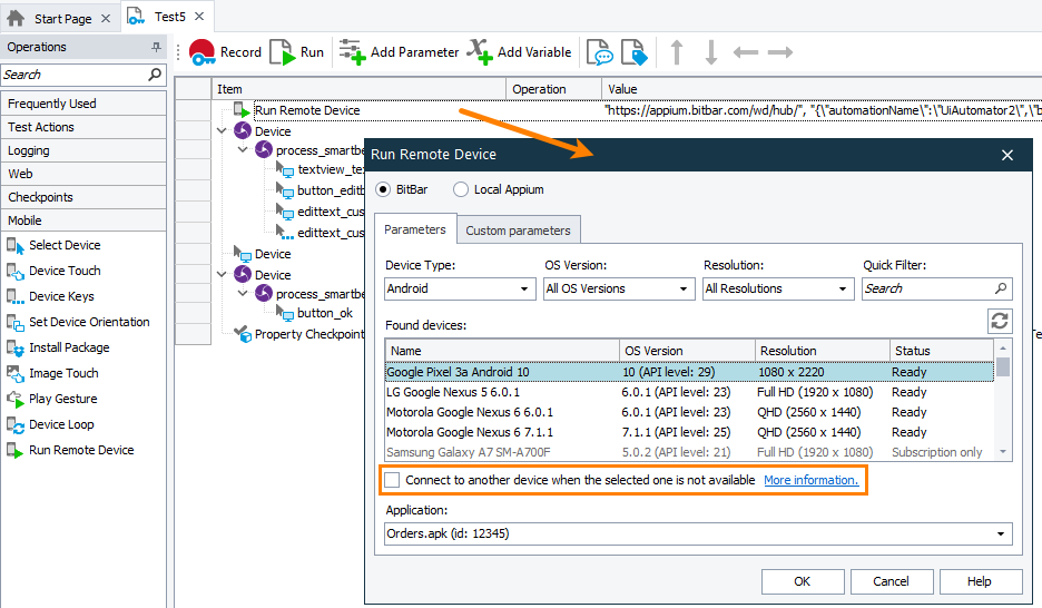 Searching for another device Searching for another device