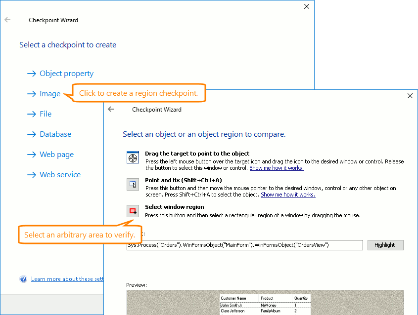 What's New in TestComplete: Region checkpoints What's New in TestComplete: Region checkpoints