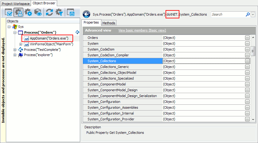 .NET namespaces available in an application domain .NET namespaces available in an application domain