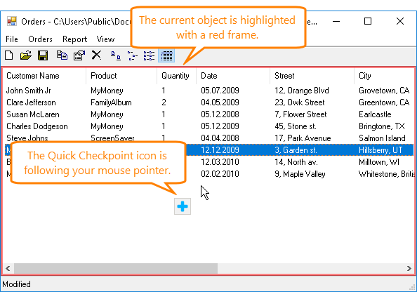 Quick Checkpoints: The Quick Checkpoints icon Quick Checkpoints: The Quick Checkpoints icon