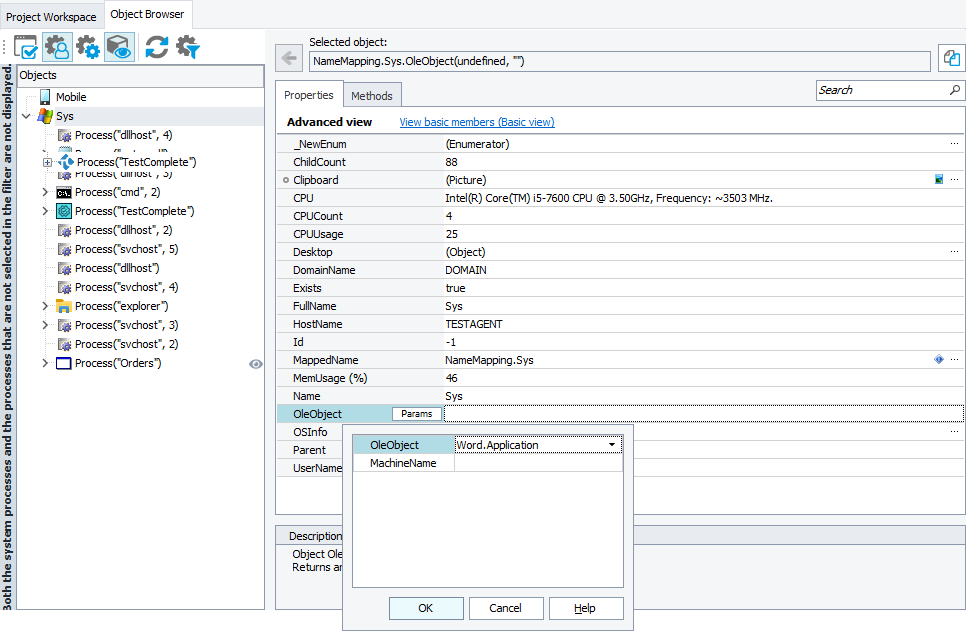 Specifying Microsoft Word's COM object in the Object Browser Specifying Microsoft Word's COM object in Object Browser