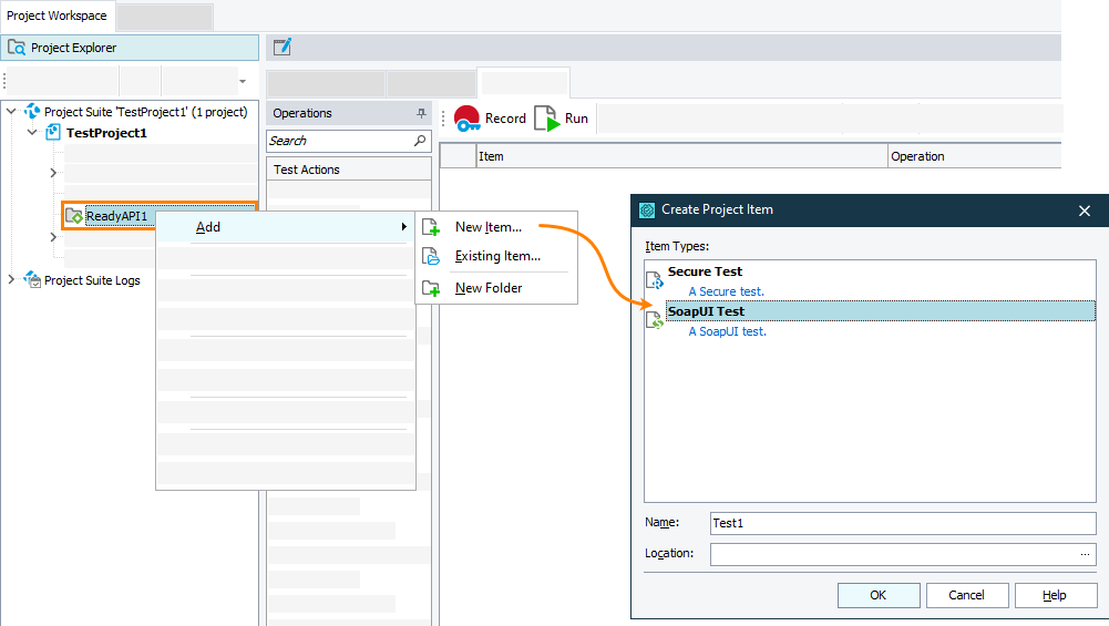 Adding API tests to a project Adding API tests to a project
