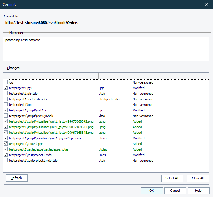 Commit Dialog (Subversion Plugin) Commit Dialog (Subversion Plugin)