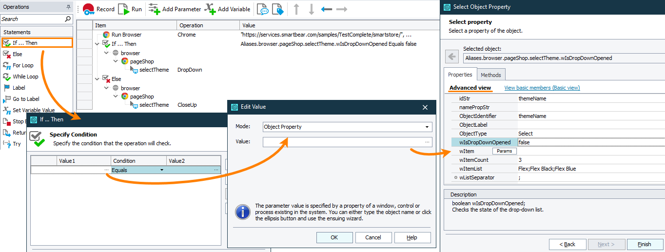 Opening and closing the drop-down list of a combo box Openeing and closing the drop-down list of a combo box