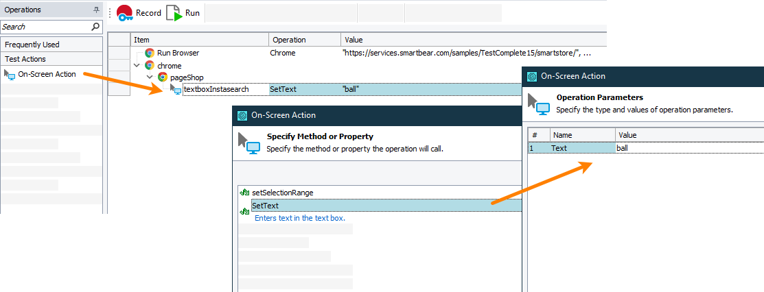 Entering text in a text edit control Entering text in a text edit