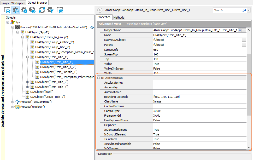 Properties Exposed via UI Automation (C# Windows Store Application) Properties Exposed via UI Automation (C# Windows Store Application)